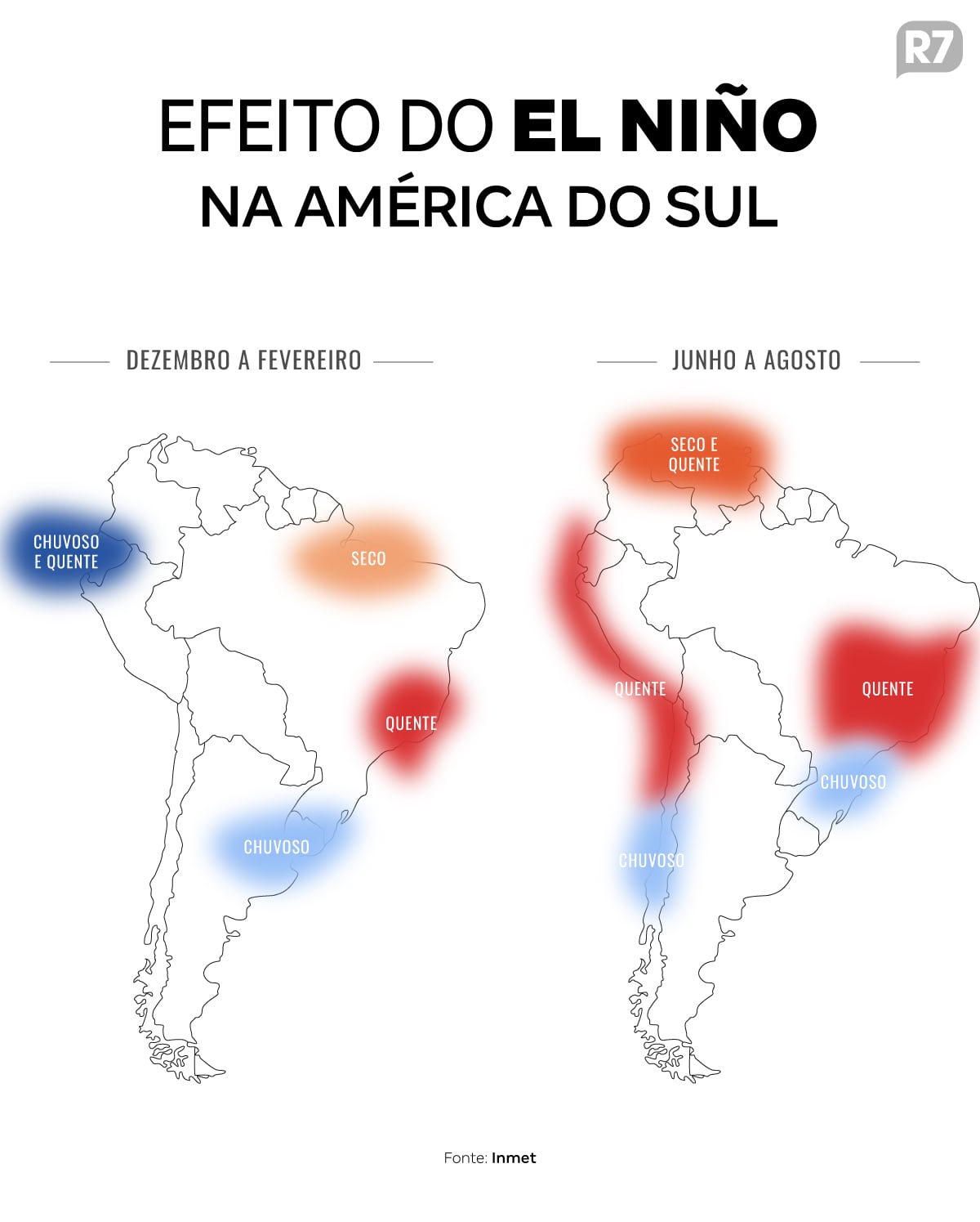 Seis estados têm alerta laranja para tempestades; outros 16 estão sob aviso de baixa umidade